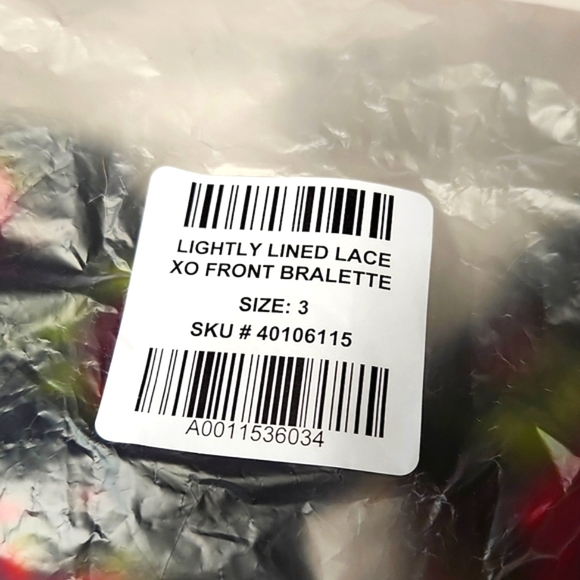 ❤️NWT VINTAGE TORRID LINGERIE - LIGHTLY LINED XO LACE LONGLINE BRALETTE FLORAL - Picture 10 of 12